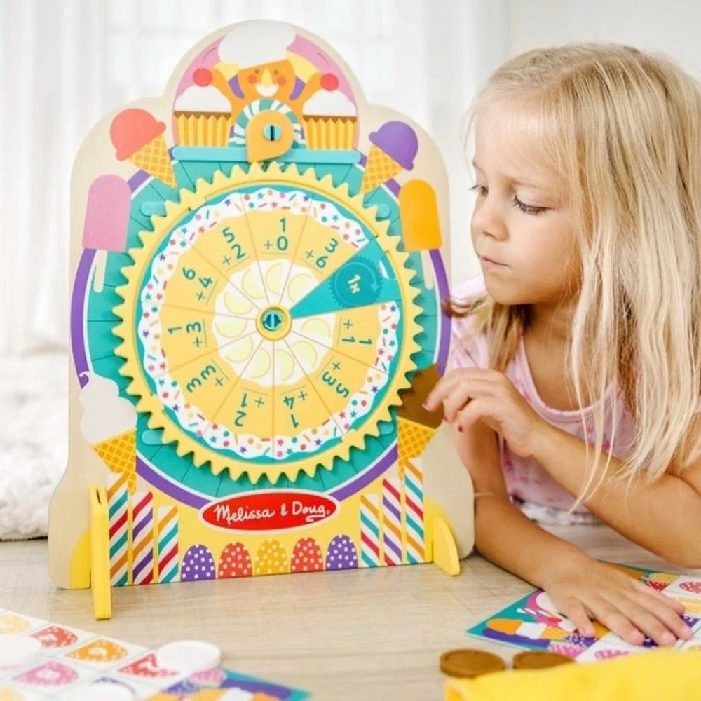 Melissa &‎ Doug Fun at the Fair! Wooden Double-Sided Roulette & Plinko Games $48